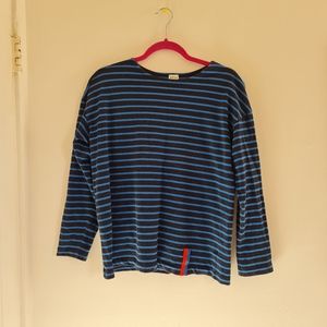 Kule Striped Long Sleeve Shirt Size Medium